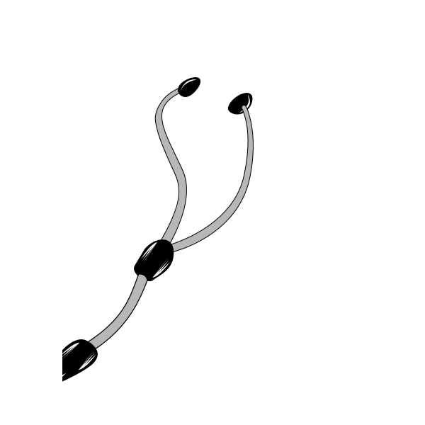 SVG Stethoscope vector graphics