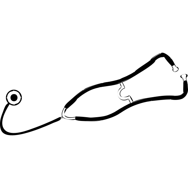 SVG Stethoscope vector silhouette