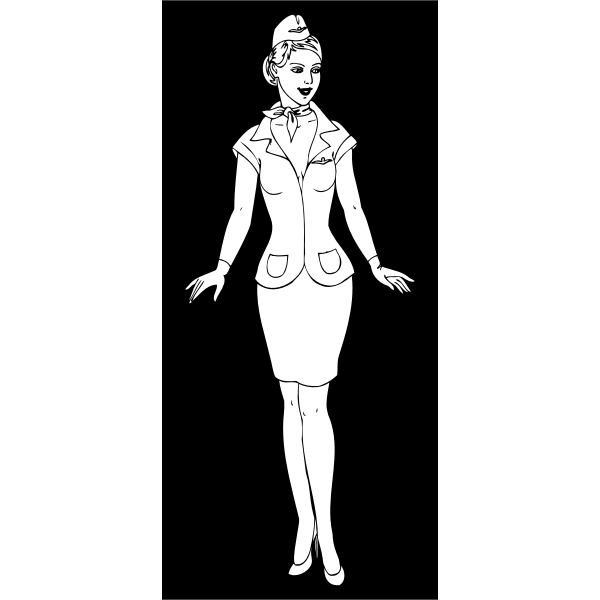 SVG Stewardess vector