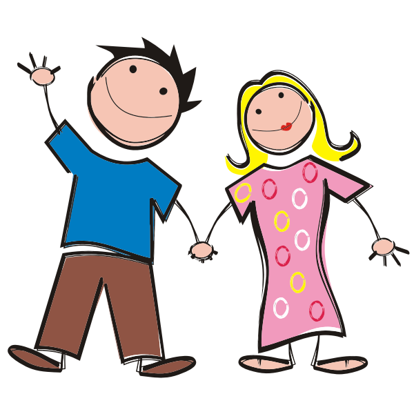 SVG Stick Figure Couple