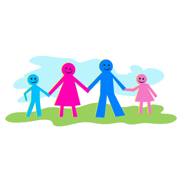 SVG Stick Figure Family 2
