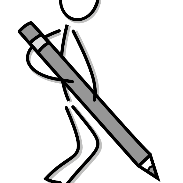 SVG Stick figure with big pen