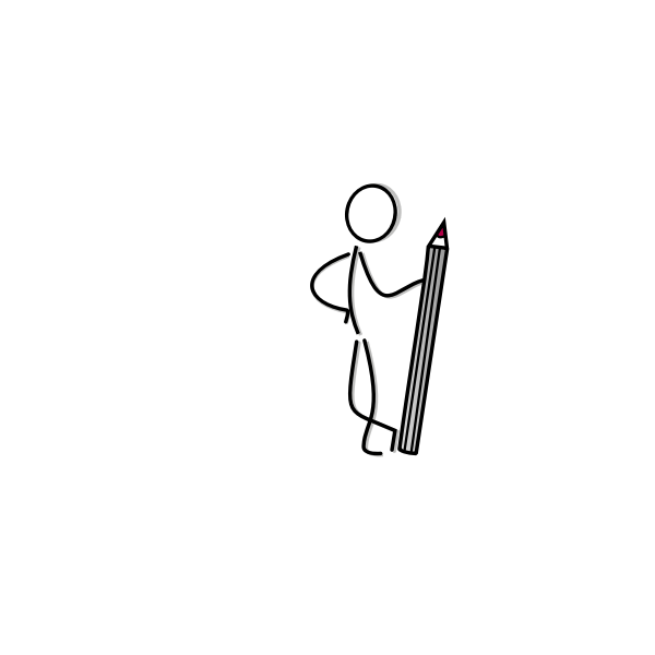 SVG Stick figure with pen