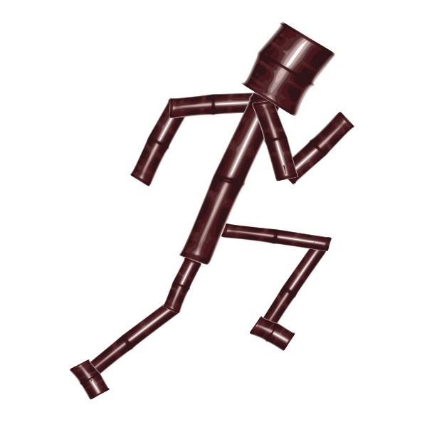 SVG Stick man running