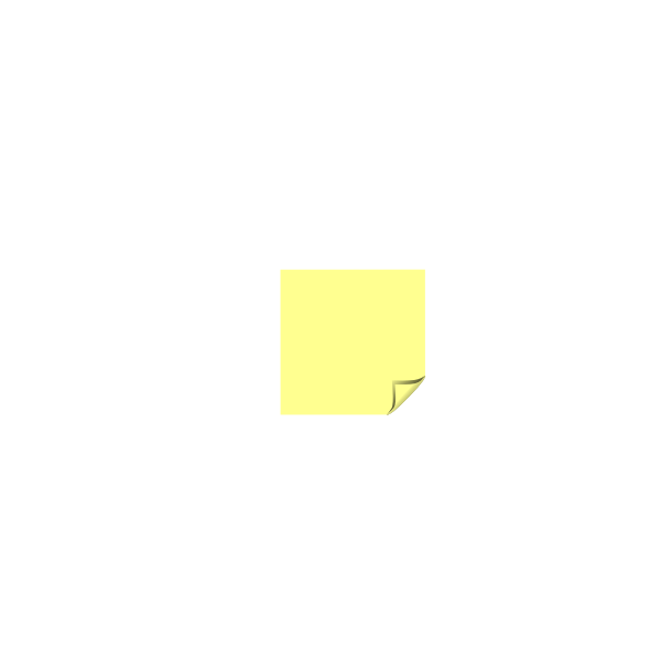 SVG Sticky Note Yellow Folded Corner