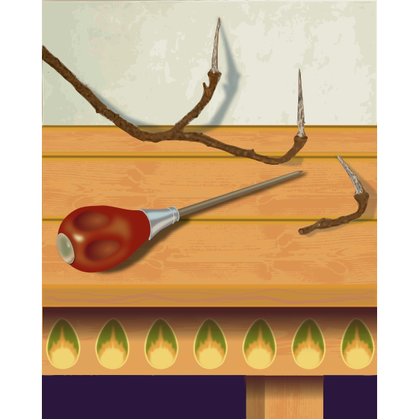 SVG Still-Life With Scratch Awl
