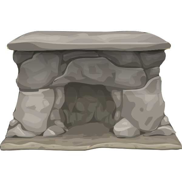 SVG Stone fireplace