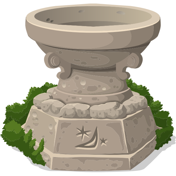 SVG Stone shrine