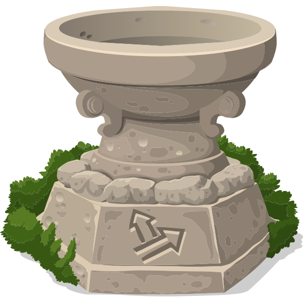SVG Stone shrine drawing