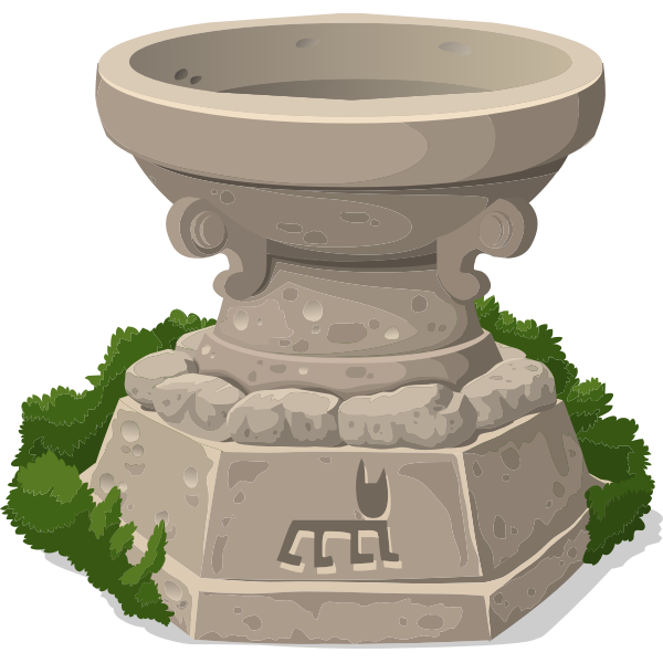 SVG Stone shrine illustration