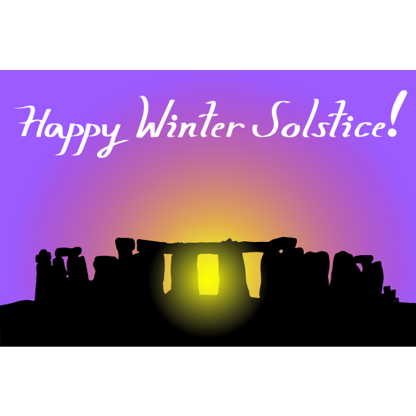 SVG Stonehenge winter solstice