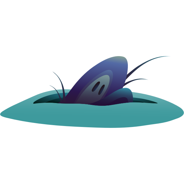 SVG Stones in a pond