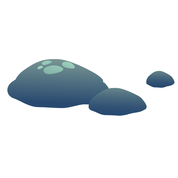 SVG Stones with grass