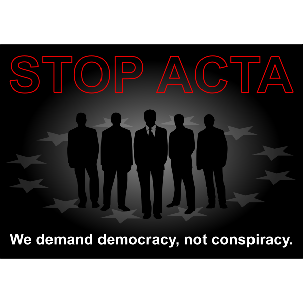 SVG Stop ACTA vector drawing