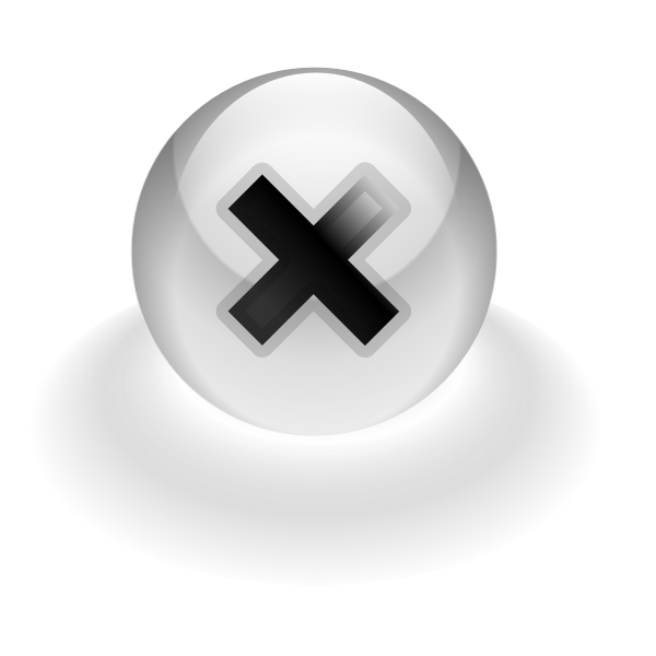 SVG Stop computer button vector drawing