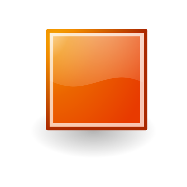 SVG Stop Orange Button Tango Style