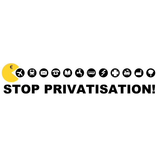 SVG STOP Privatisation Vector Graphics
