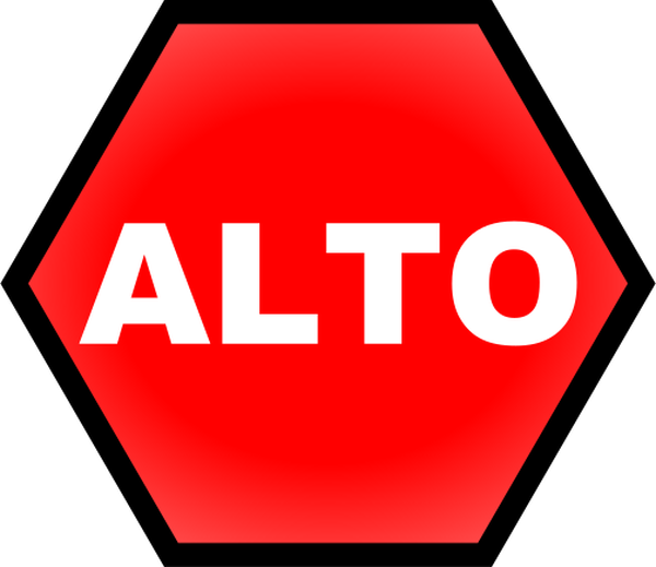 SVG Stop signal - Seal de Alto