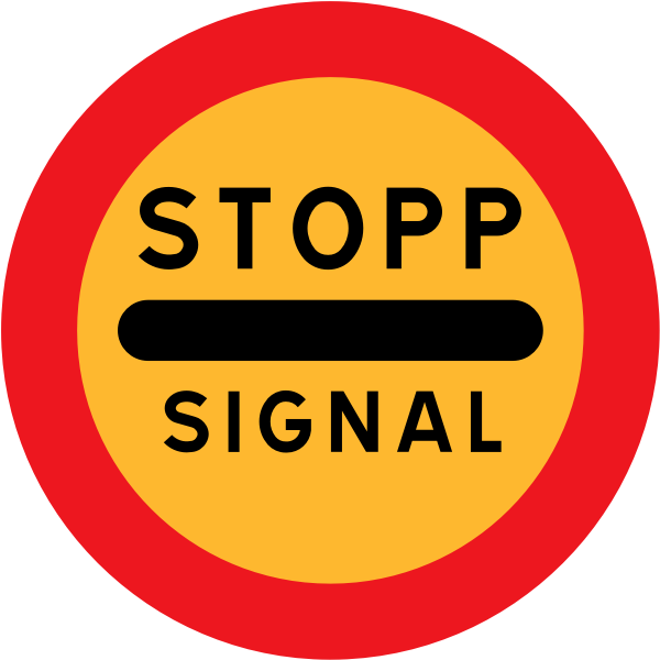 SVG Stopp signal vector road sign