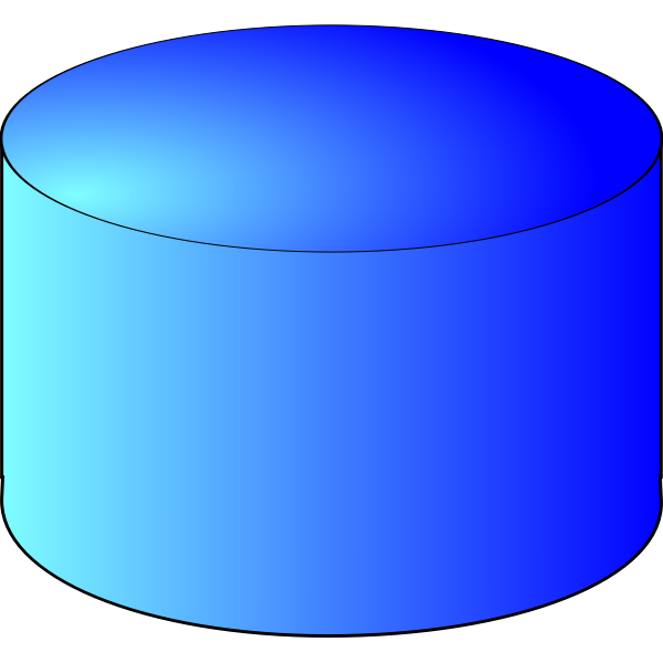 SVG Storage cylinder vector image