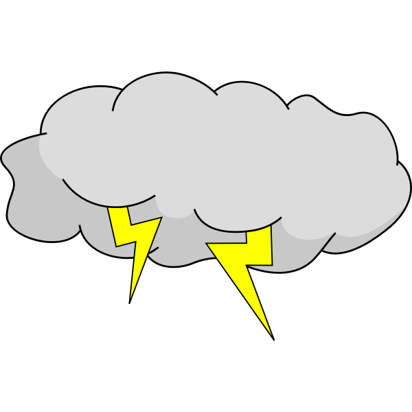 SVG Storm cloud