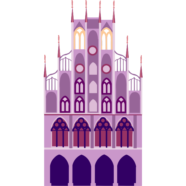 SVG Storybook pink castle