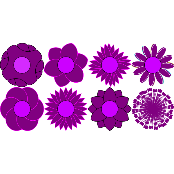 SVG Strange flowers