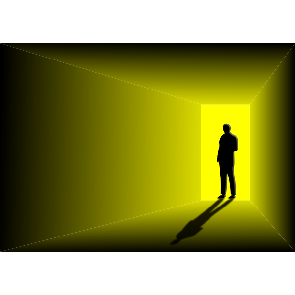 SVG Strange man vector image