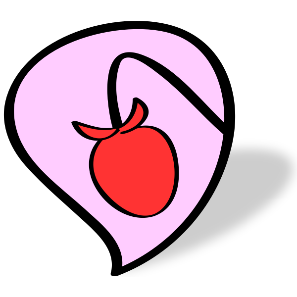 SVG Strawberry bubble