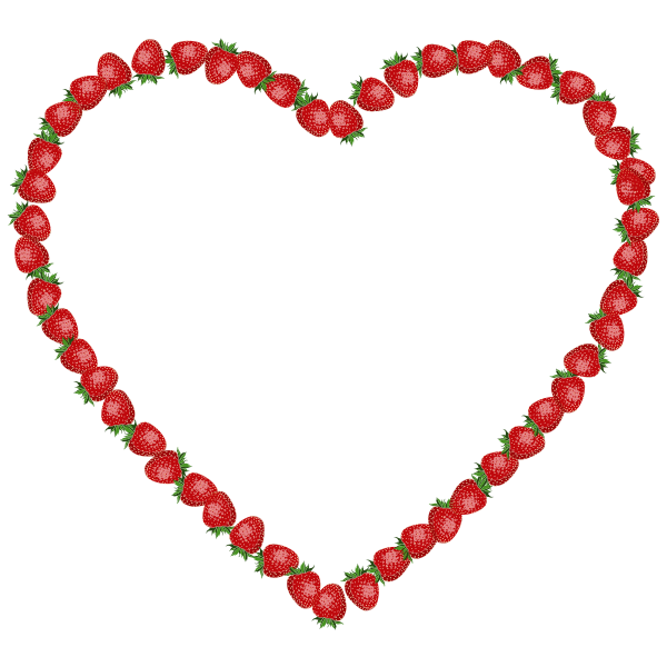SVG Strawberry heart