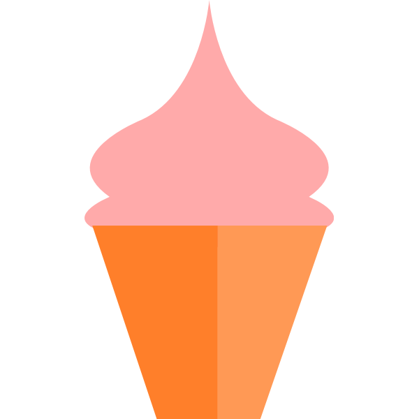 SVG Strawberry ice cream
