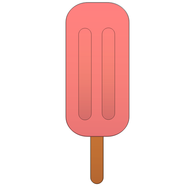 SVG Strawberry popsicle