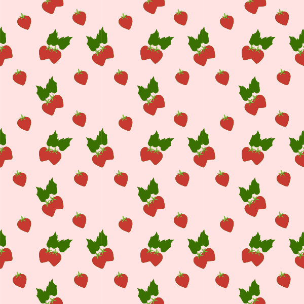 SVG strawberry seamless pattern
