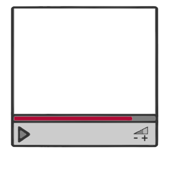 SVG Streaming video border frame vector image
