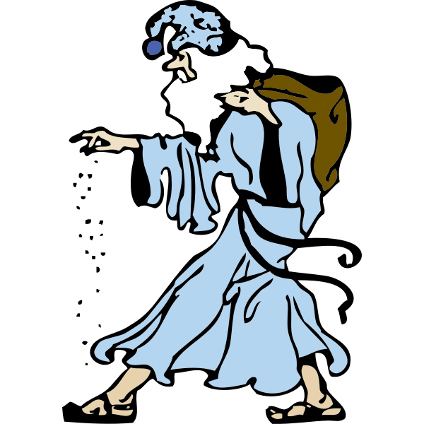 SVG Street beggar vector image