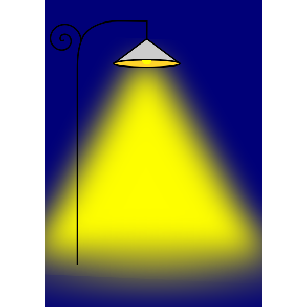SVG Street lamp on