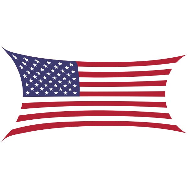 SVG Stretched flag of America