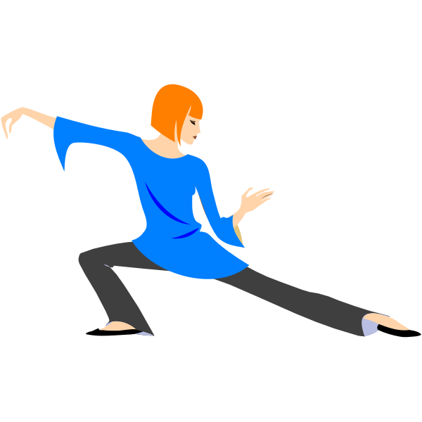 SVG Stretching yoga pose
