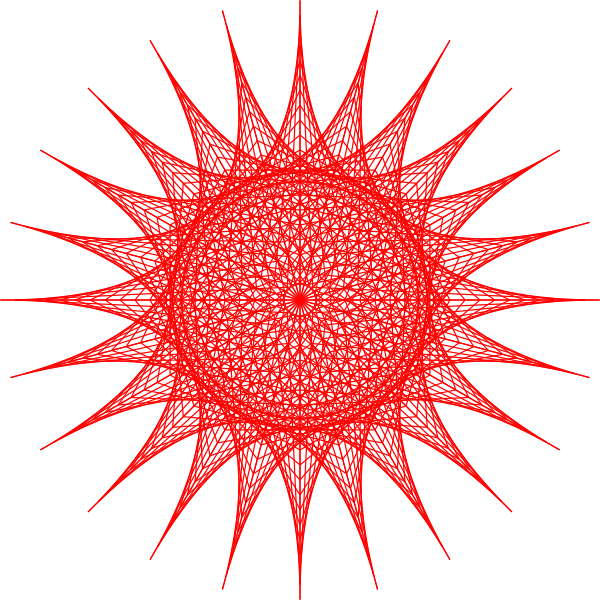 SVG String Art Symbol 60 Degrees