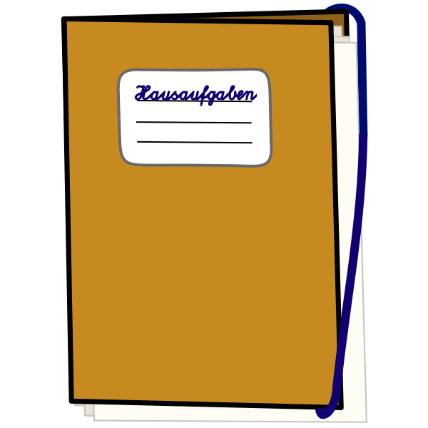 SVG String notepad vector drawing