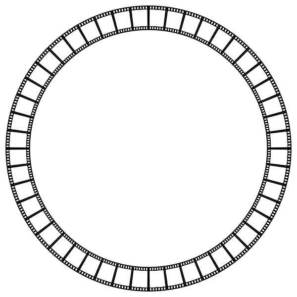 SVG Strip Circle Frame