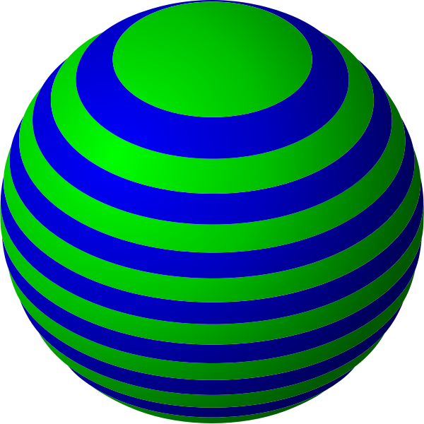 SVG Striped ball