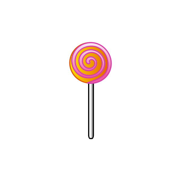 SVG Striped lollipop vector image