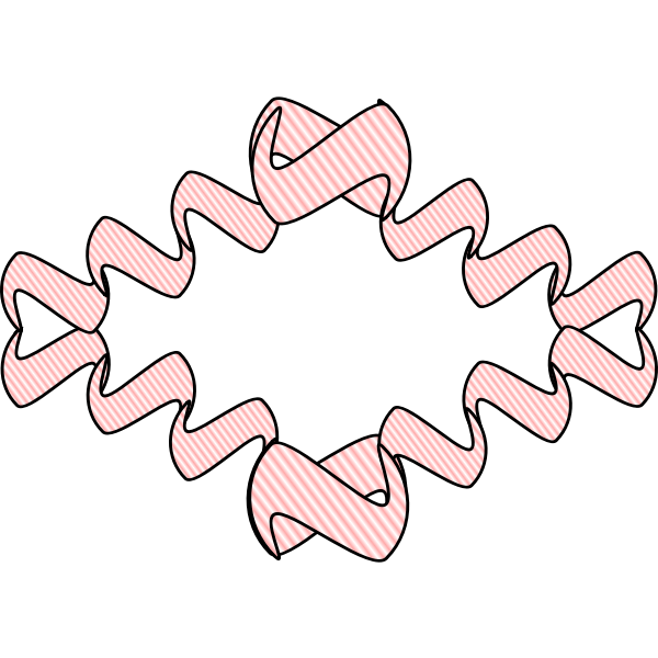 SVG Striped ribbon vector image