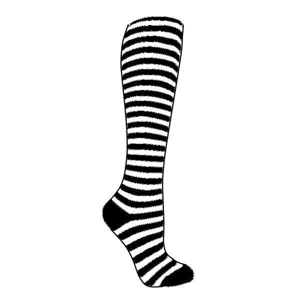 SVG Striped Sock