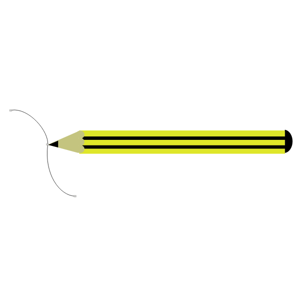 SVG Stripped pencil