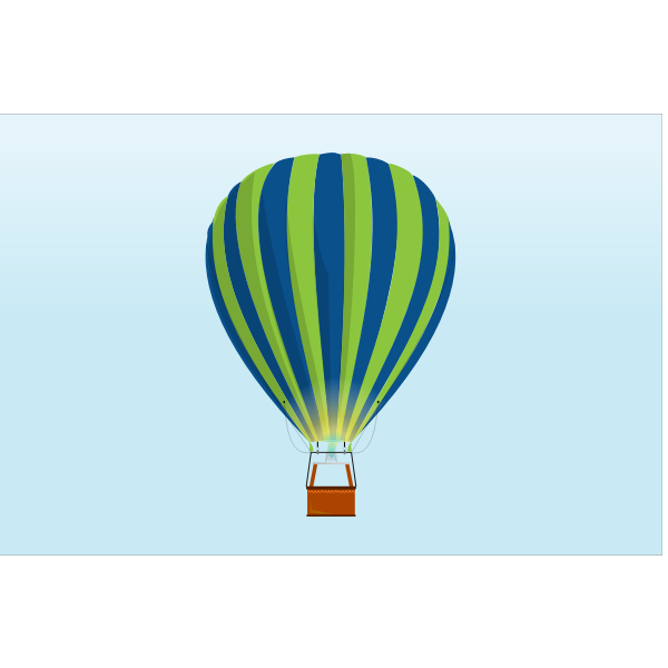 SVG Stripy balloon