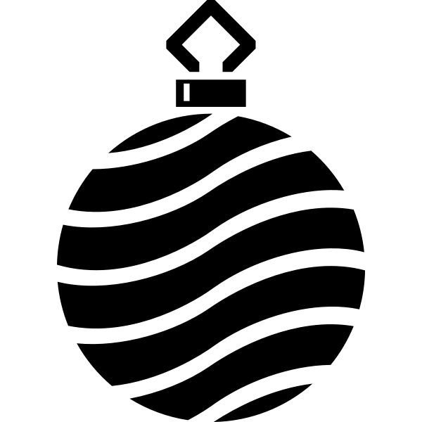 SVG Stripy bauble