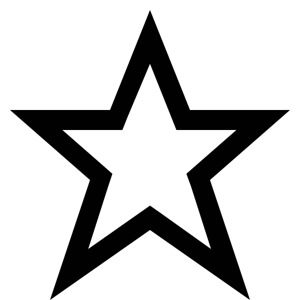 SVG Stroked star