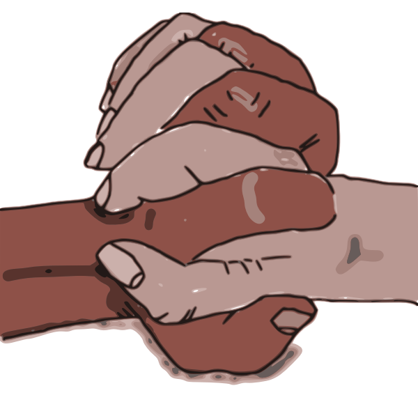 SVG Strong hand grip vector image